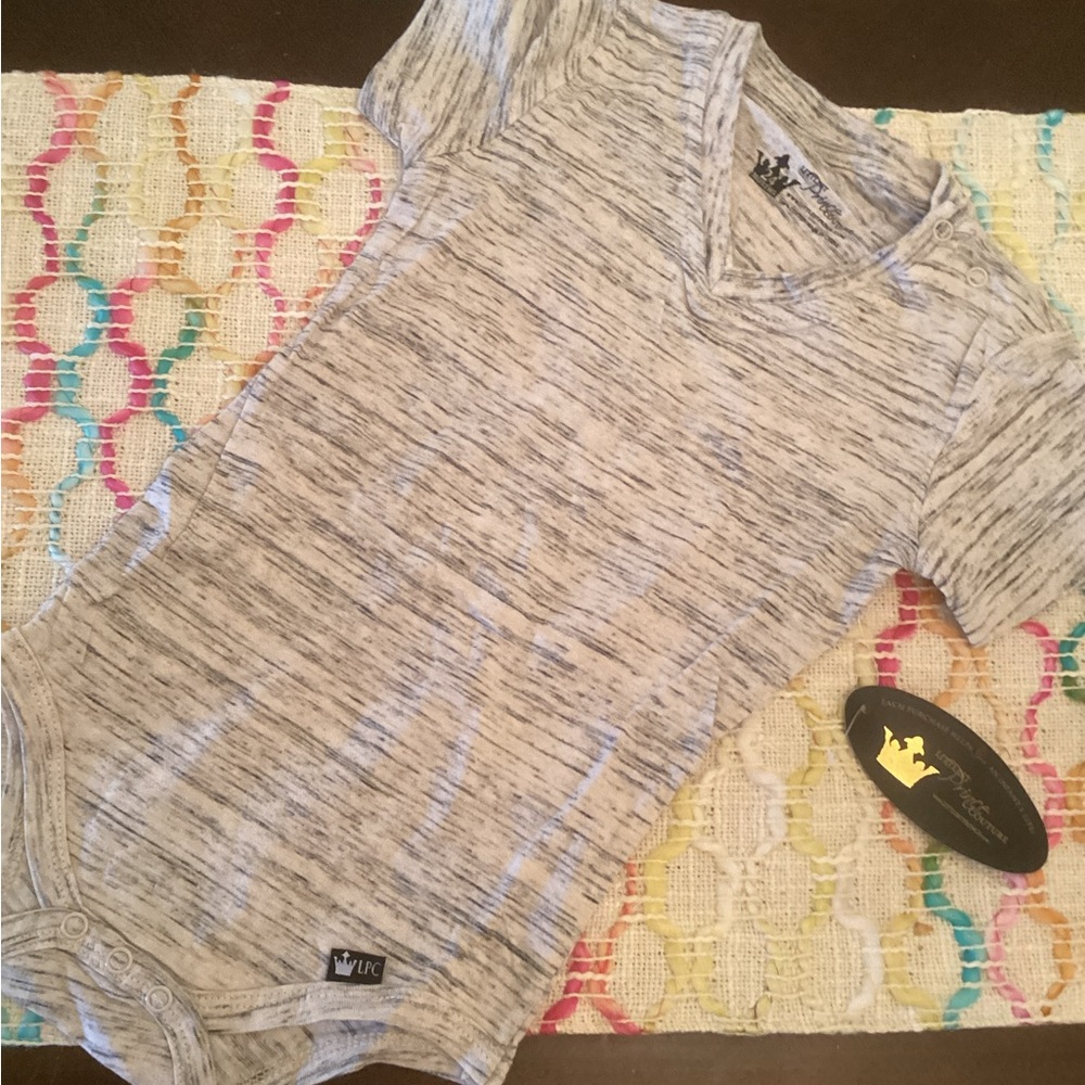 NWT 24 month Gray Marled Baby Onesie